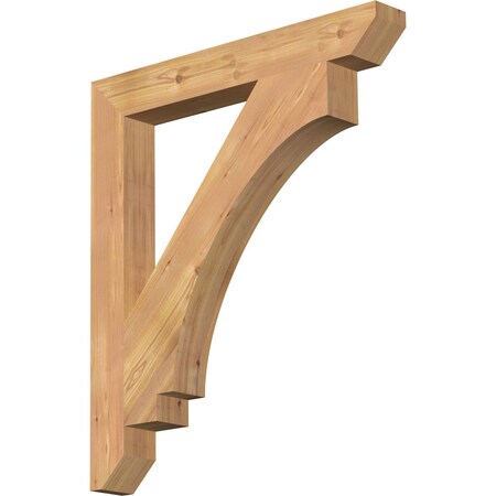 Ekena Millwork Imperial Slat Smooth Bracket, Western Red Cedar, 3 1/2"W x 28"D x 32"H BKT04X28X32IMP06SWR